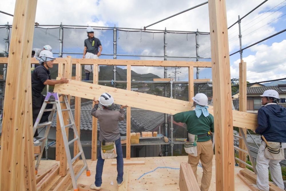 福岡県太宰府市09　注文住宅建築現場リポート②　～上棟式～