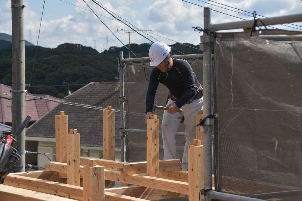 福岡県太宰府市09　注文住宅建築現場リポート②　～上棟式～