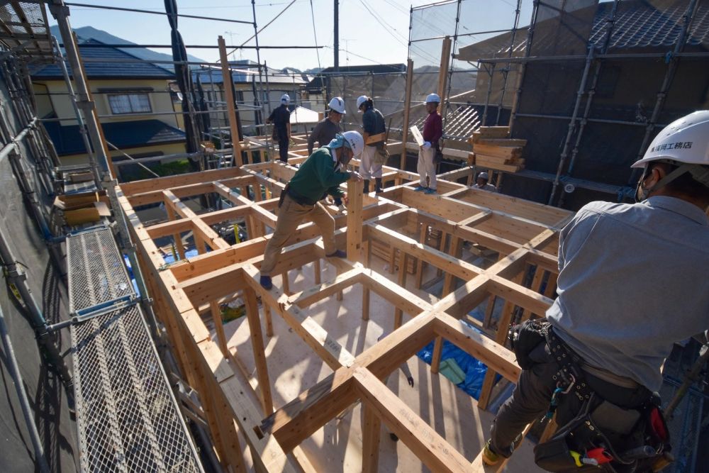 福岡県太宰府市09　注文住宅建築現場リポート②　～上棟式～