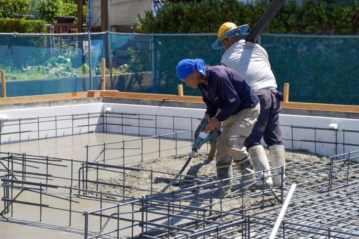 福岡県那珂川市10　注文住宅建築現場リポート②　～基礎工事・土間コン～