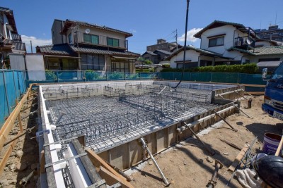 福岡県那珂川市10　注文住宅建築現場リポート②　～基礎工事・土間コン～