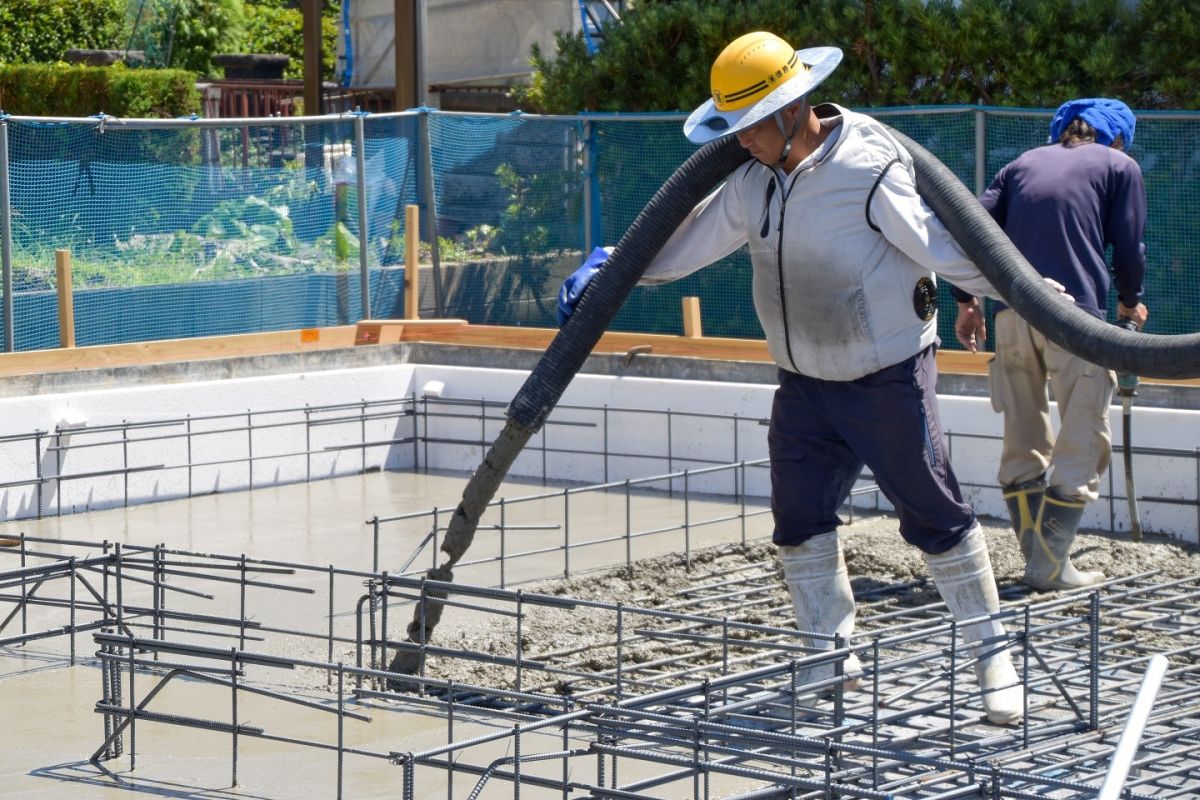 福岡県那珂川市10　注文住宅建築現場リポート②　～基礎工事・土間コン～