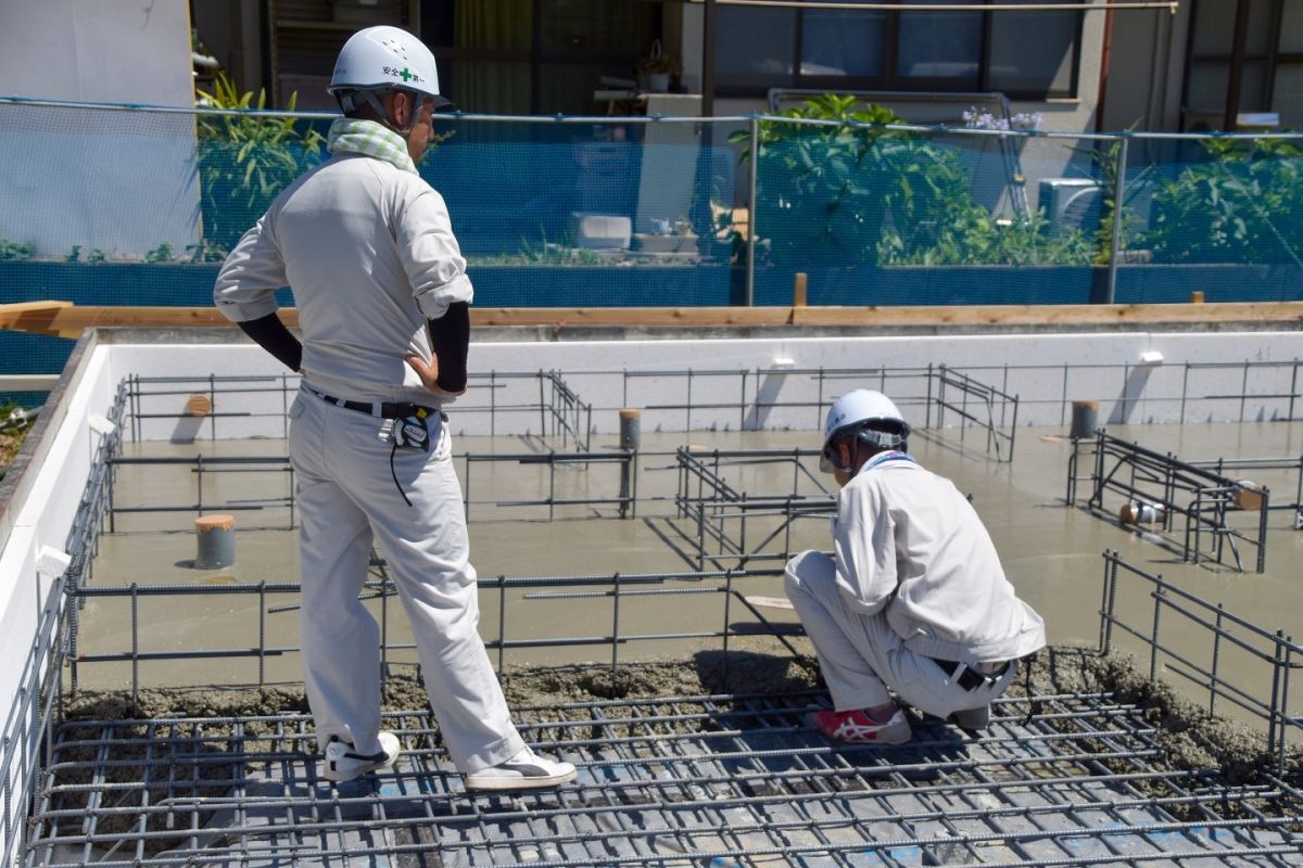 福岡県那珂川市10　注文住宅建築現場リポート②　～基礎工事・土間コン～