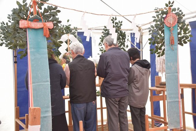 「太宰府市04」注文住宅現場リポート①【地鎮祭】