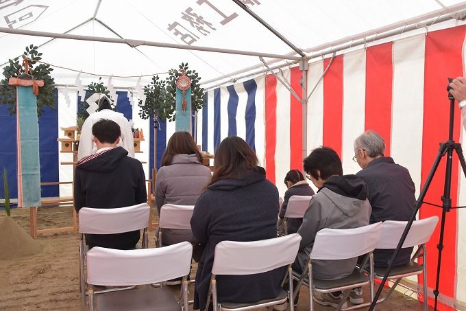 「太宰府市04」注文住宅現場リポート①【地鎮祭】