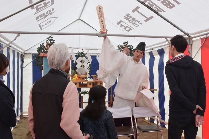 福岡県太宰府市04　注文住宅建築現場リポート①　～地鎮祭～