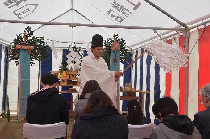 福岡県太宰府市04　注文住宅建築現場リポート①　～地鎮祭～