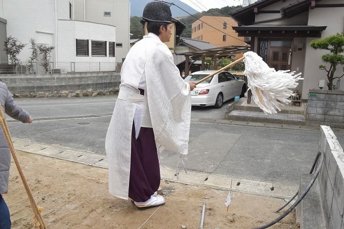 「太宰府市04」注文住宅現場リポート①【地鎮祭】