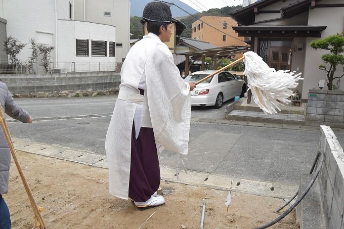 福岡県太宰府市04　注文住宅建築現場リポート①　～地鎮祭～