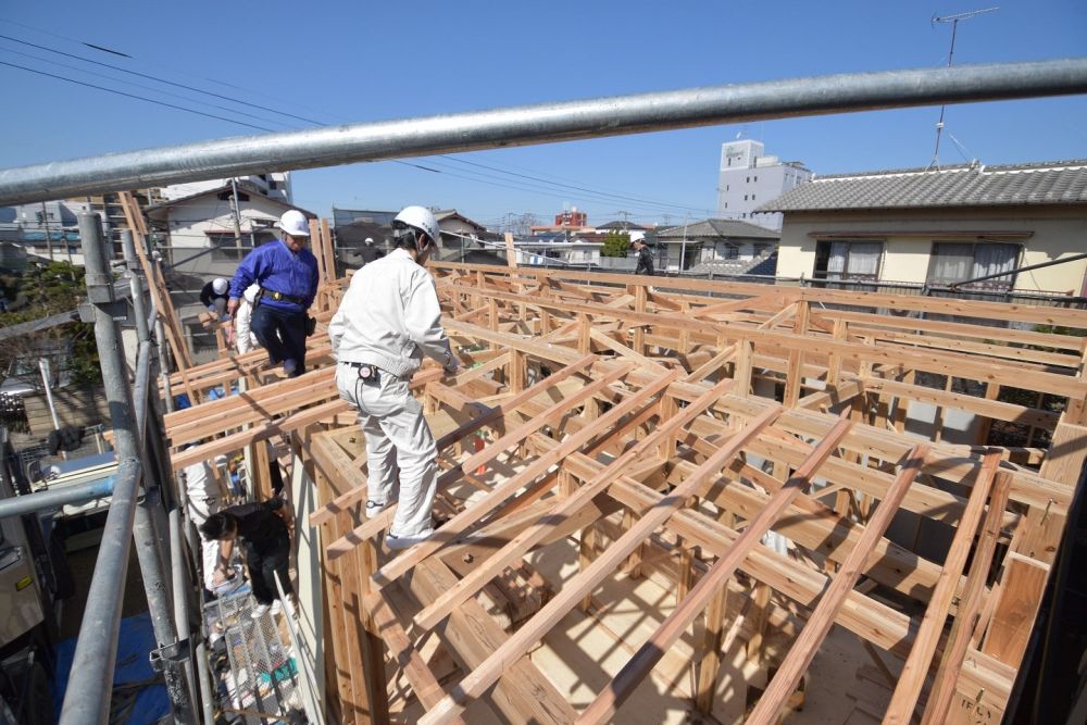 「福岡市早良区飯倉01」注文住宅現場リポート③【上棟式】