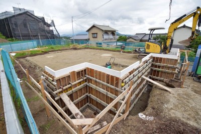 福岡県宗像市06　注文住宅建築現場リポート②　～基礎工事・根切～