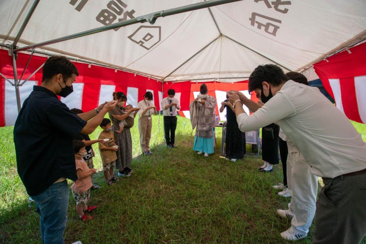 「北九州市若松区01」注文住宅現場リポート①【地鎮祭】