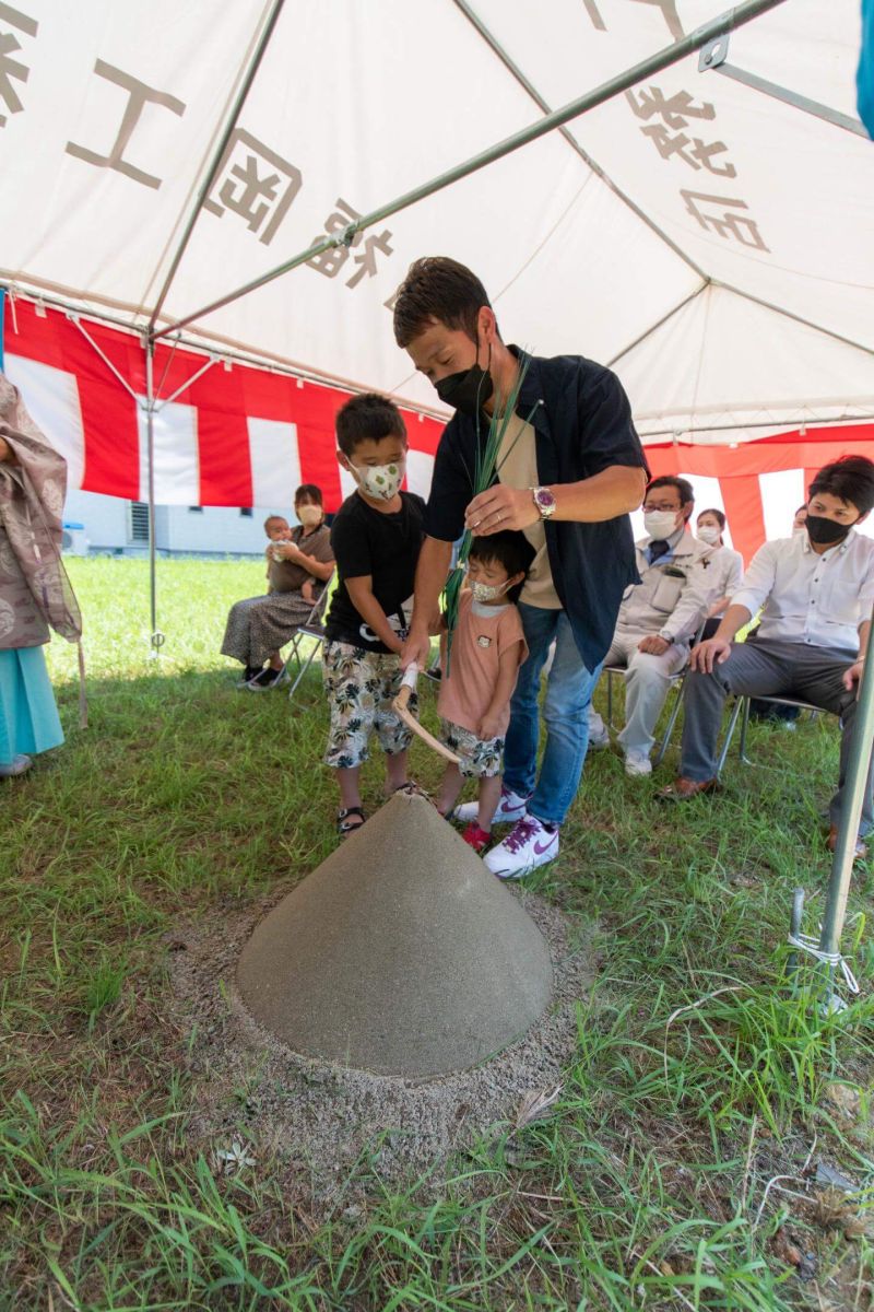 「北九州市若松区01」注文住宅現場リポート①【地鎮祭】
