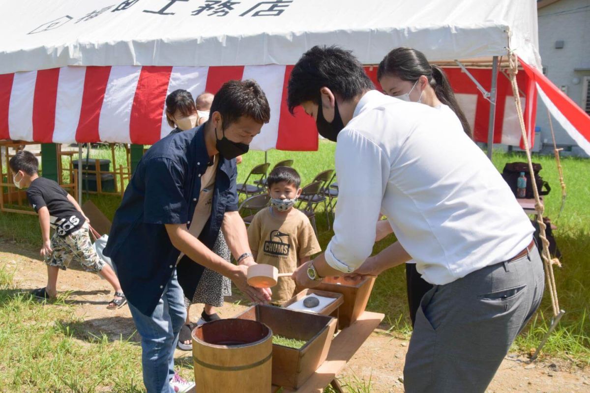 「北九州市若松区01」注文住宅現場リポート①【地鎮祭】