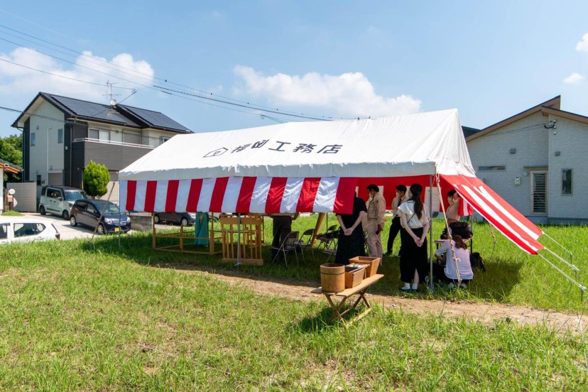 「北九州市若松区01」注文住宅現場リポート①【地鎮祭】