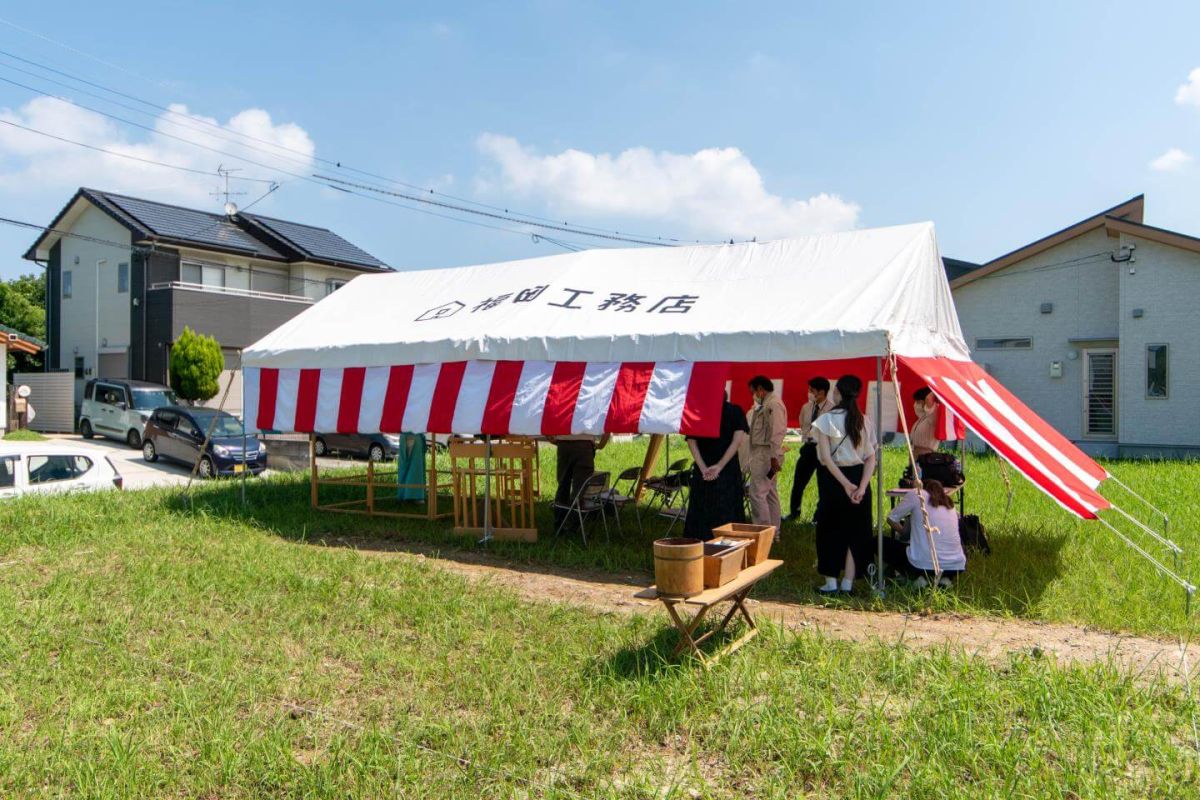 福岡県北九州市若松区01　注文住宅建築現場リポート①　～地鎮祭～