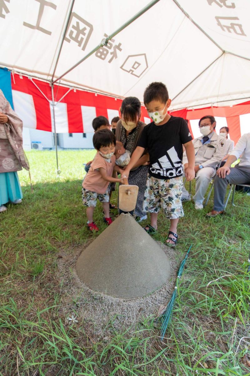 福岡県北九州市若松区01　注文住宅建築現場リポート①　～地鎮祭～