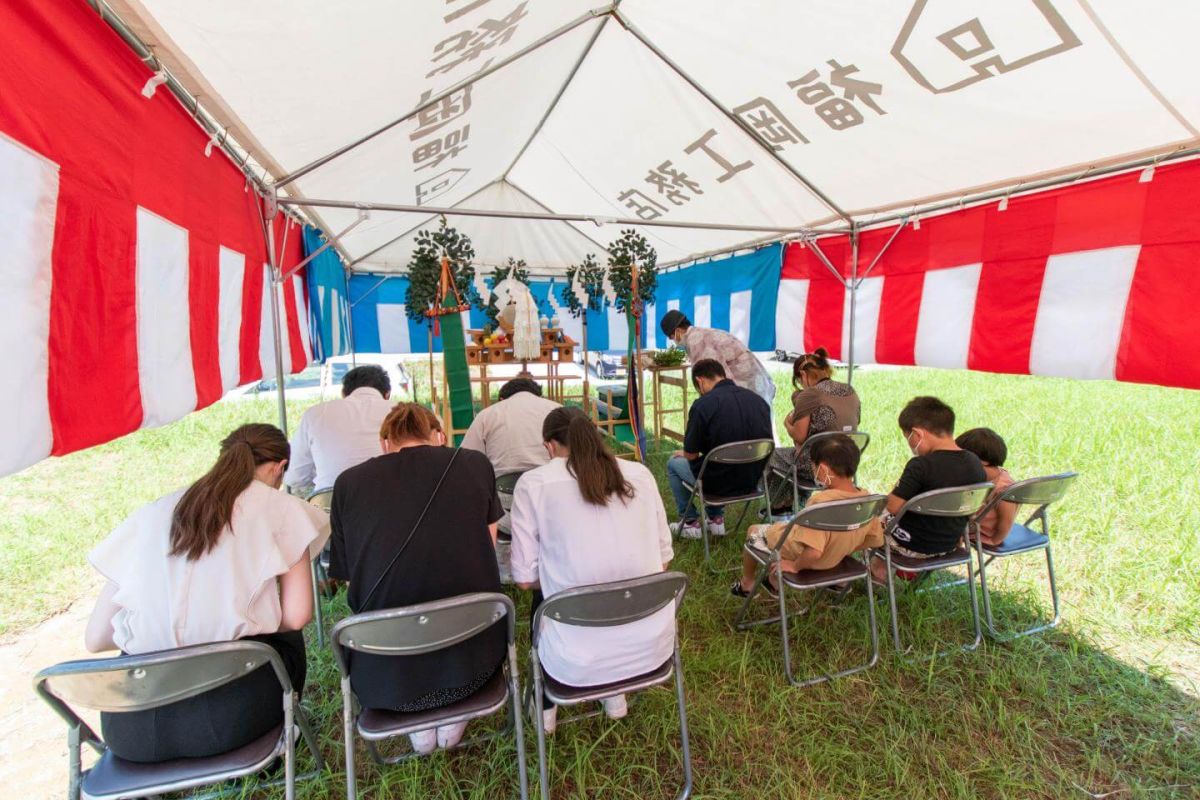 「北九州市若松区01」注文住宅現場リポート①【地鎮祭】