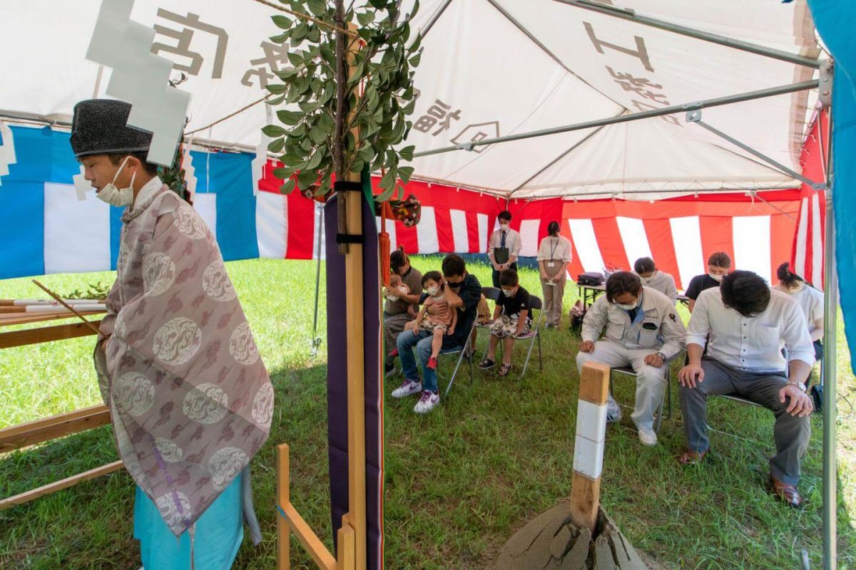 「北九州市若松区01」注文住宅現場リポート①【地鎮祭】