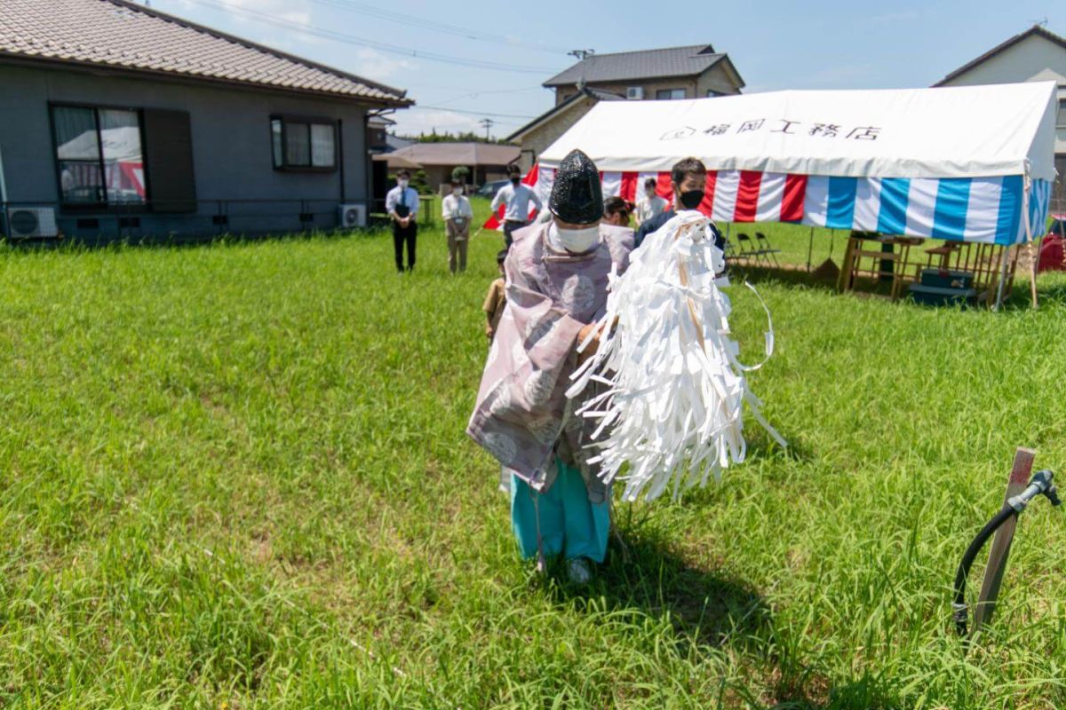 「北九州市若松区01」注文住宅現場リポート①【地鎮祭】