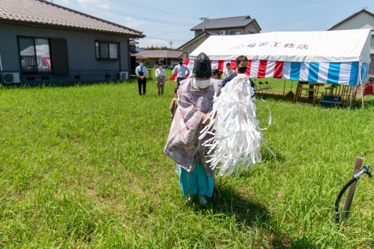 福岡県北九州市若松区01　注文住宅建築現場リポート①　～地鎮祭～