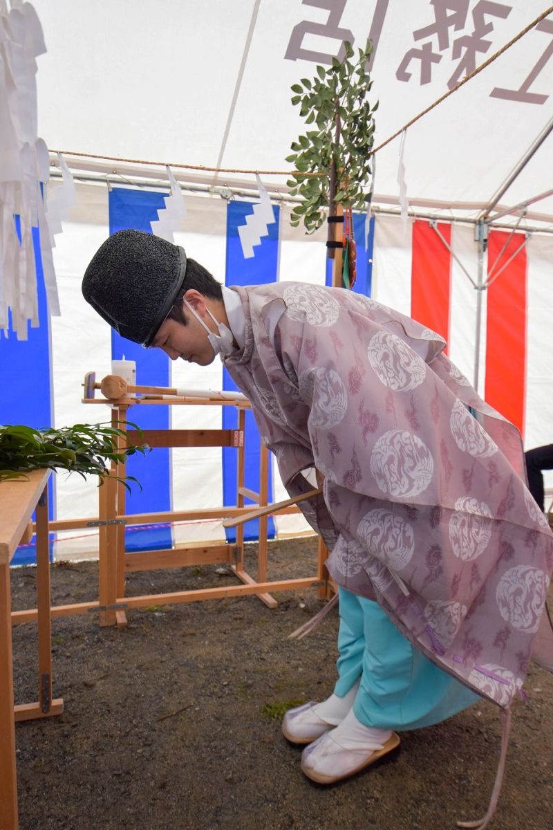 福岡県福岡市西区07　注文住宅建築現場リポート①　～地鎮祭～