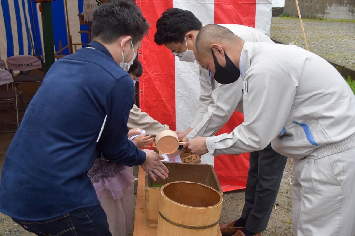 「福岡市西区07」注文住宅現場リポート①【地鎮祭】