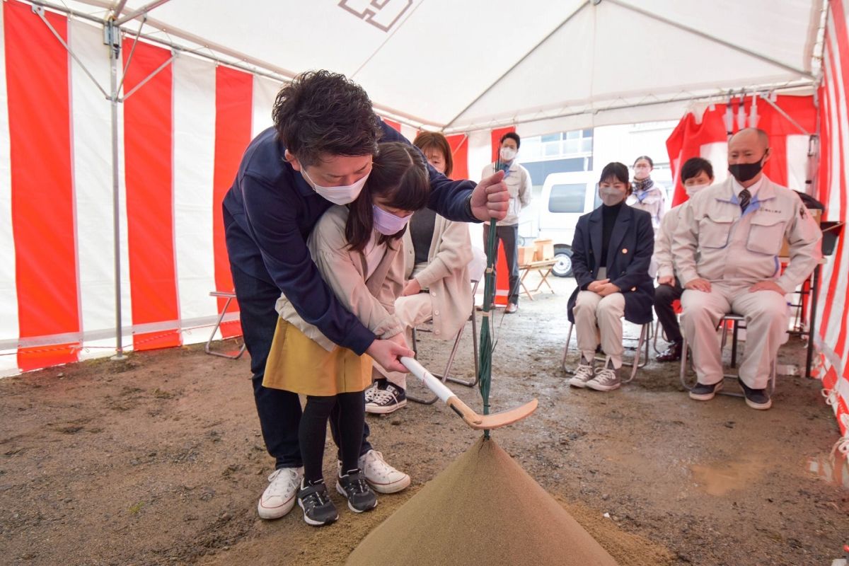 福岡県福岡市西区07　注文住宅建築現場リポート①　～地鎮祭～