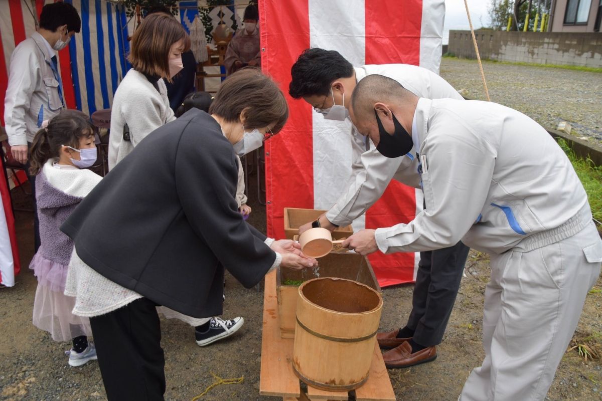 福岡県福岡市西区07　注文住宅建築現場リポート①　～地鎮祭～