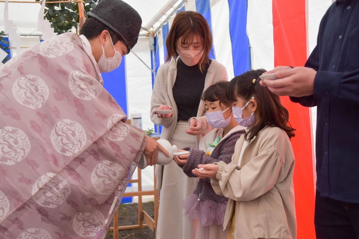 福岡県福岡市西区07　注文住宅建築現場リポート①　～地鎮祭～