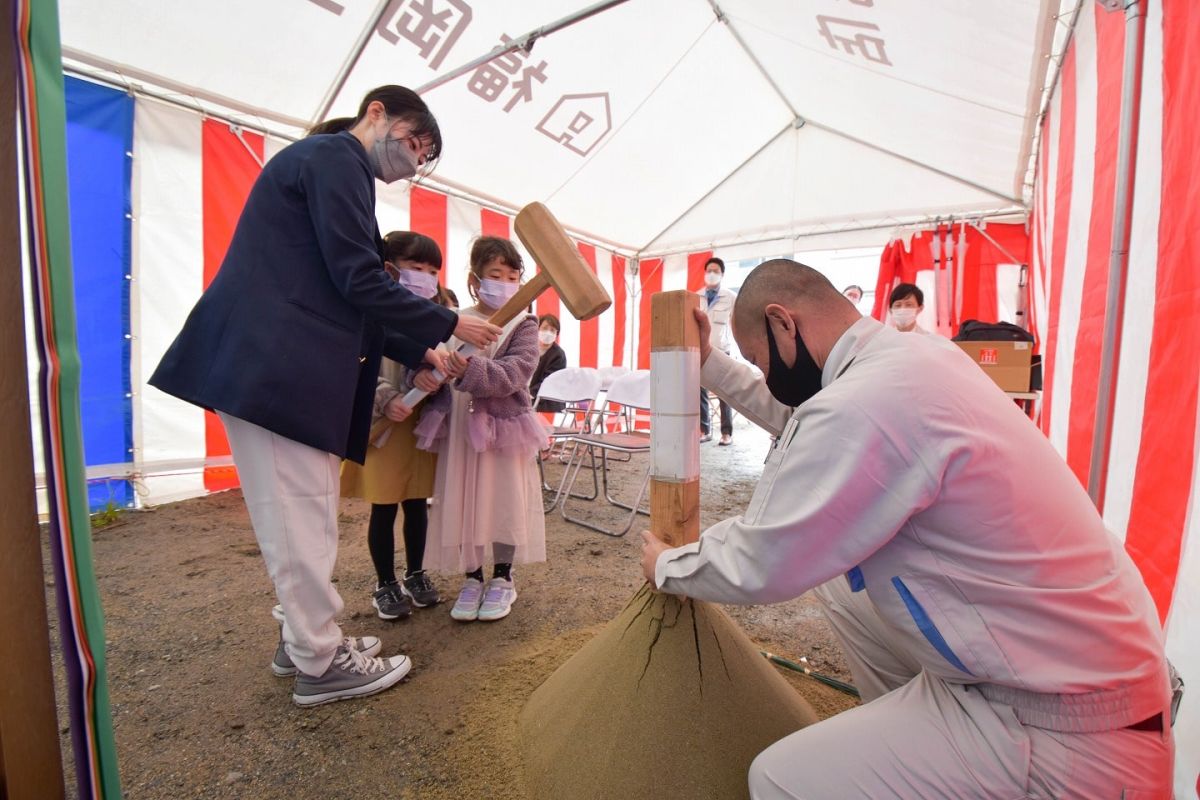 「福岡市西区07」注文住宅現場リポート①【地鎮祭】