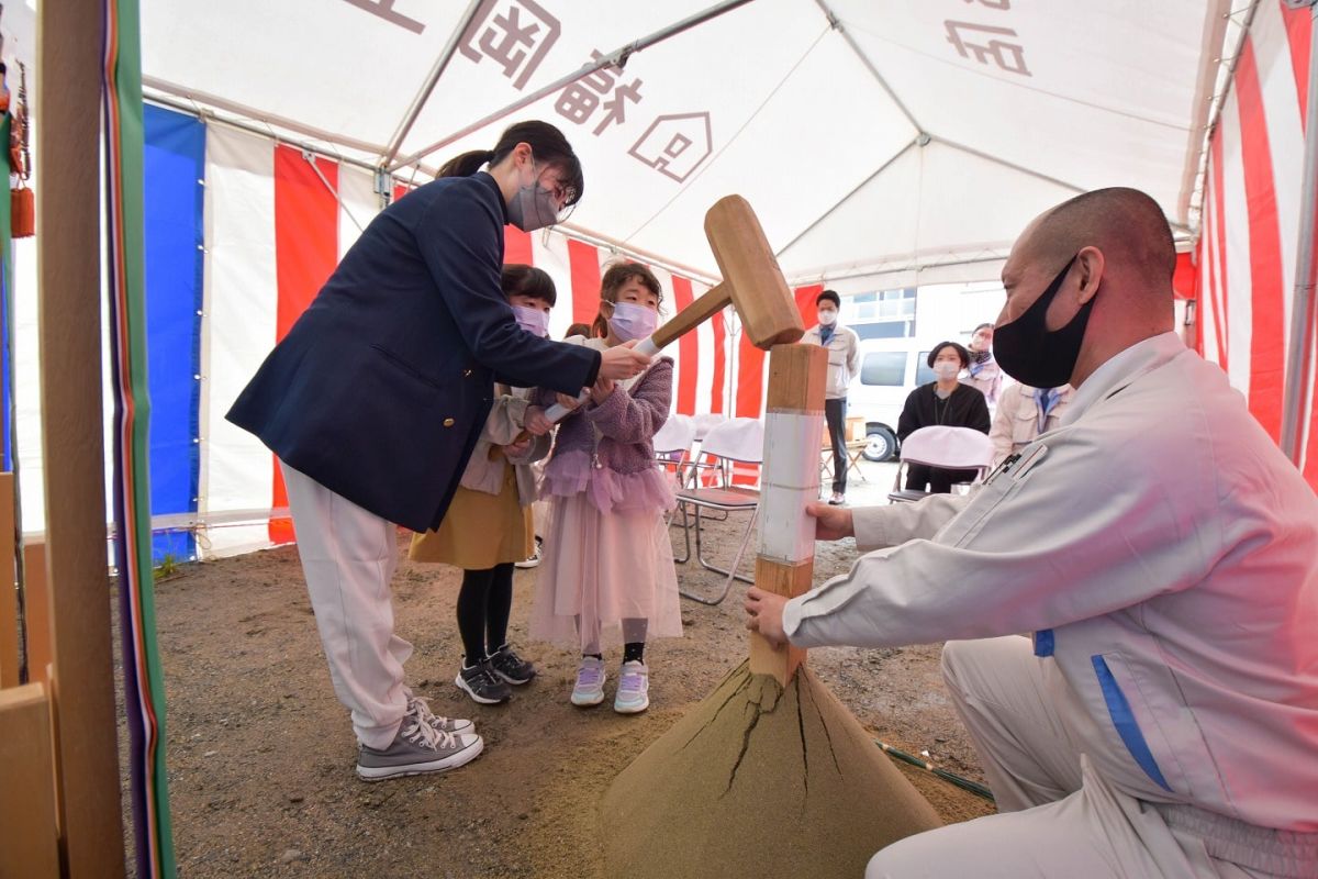 福岡県福岡市西区07　注文住宅建築現場リポート①　～地鎮祭～