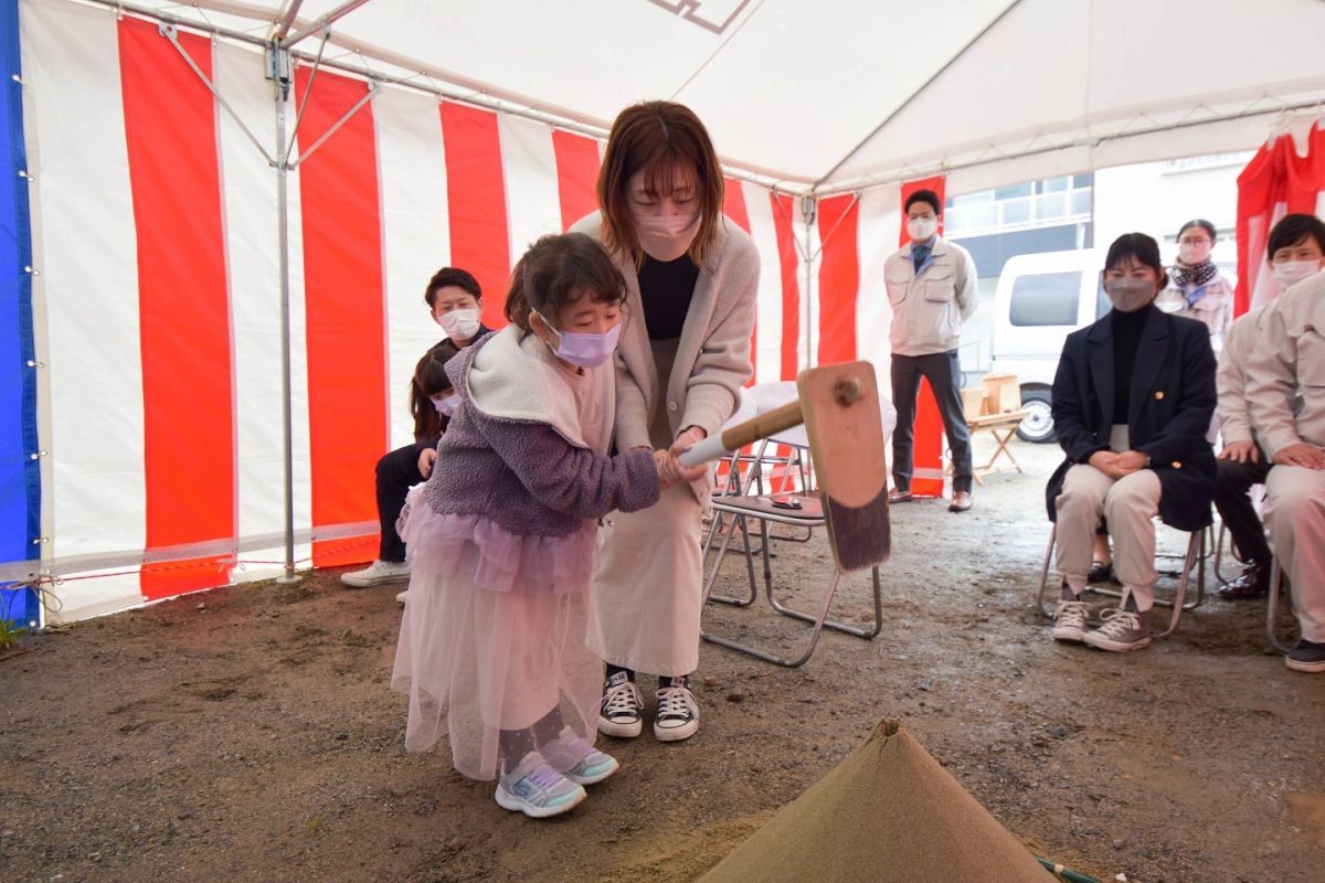 「福岡市西区07」注文住宅現場リポート①【地鎮祭】