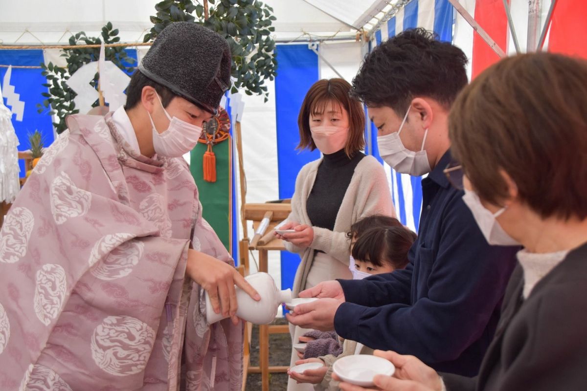 福岡県福岡市西区07　注文住宅建築現場リポート①　～地鎮祭～