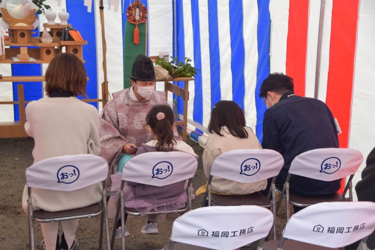 福岡県福岡市西区07　注文住宅建築現場リポート①　～地鎮祭～