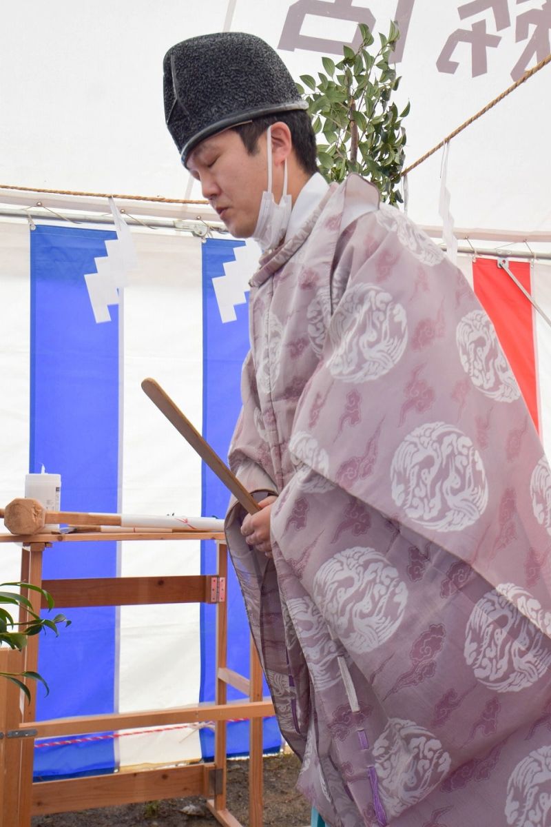 福岡県福岡市西区07　注文住宅建築現場リポート①　～地鎮祭～