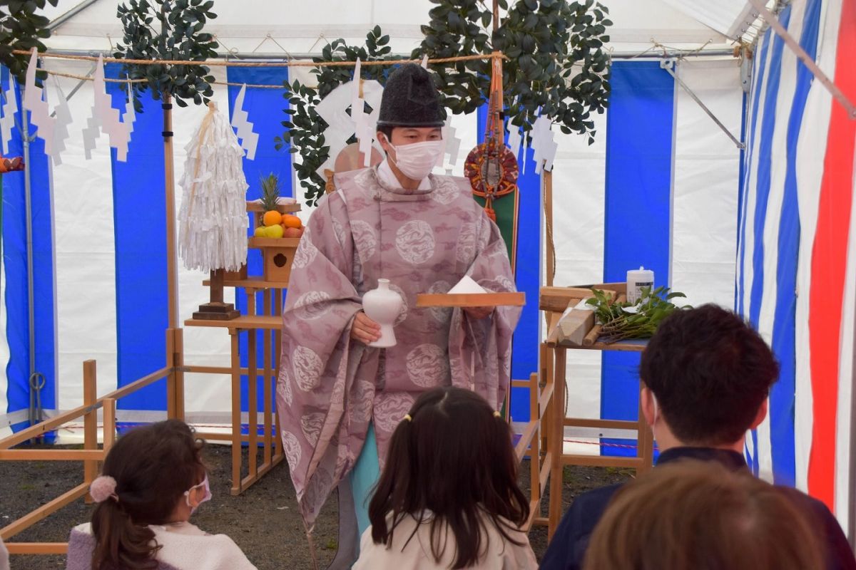 「福岡市西区07」注文住宅現場リポート①【地鎮祭】