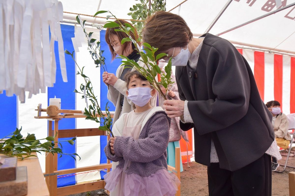 福岡県福岡市西区07　注文住宅建築現場リポート①　～地鎮祭～