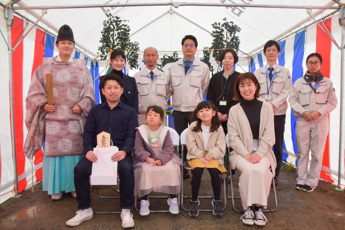 「福岡市西区07」注文住宅現場リポート①【地鎮祭】
