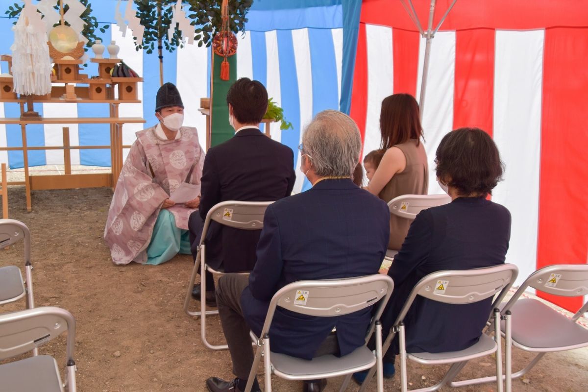 福岡県糟屋郡志免町05　注文住宅建築現場リポート①　～地鎮祭～