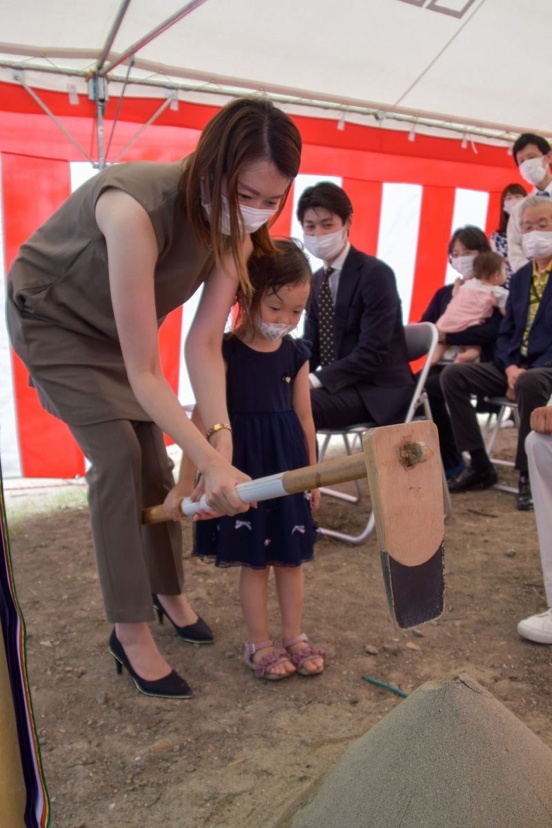 福岡県糟屋郡志免町05　注文住宅建築現場リポート①　～地鎮祭～