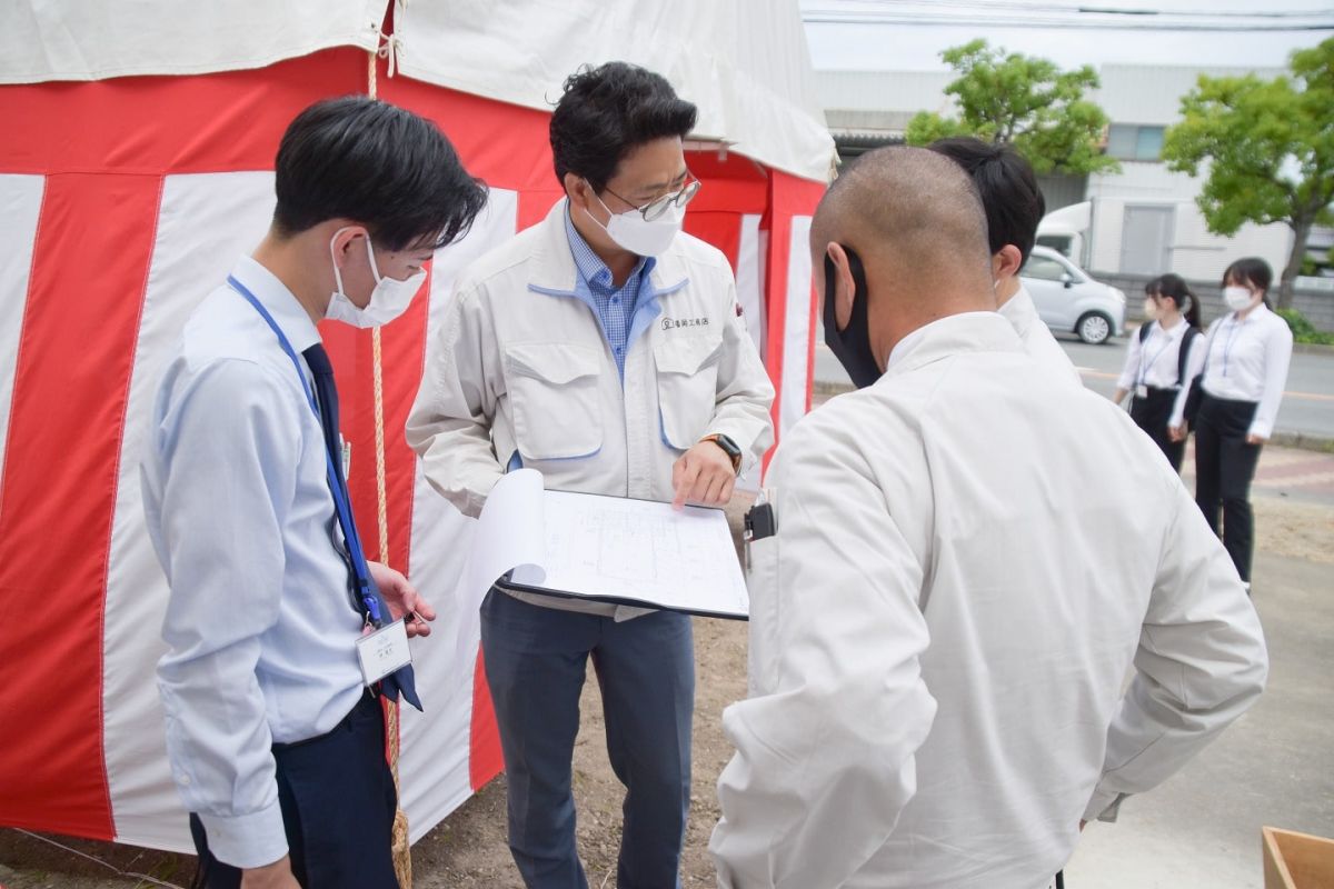 福岡県糟屋郡志免町05　注文住宅建築現場リポート①　～地鎮祭～