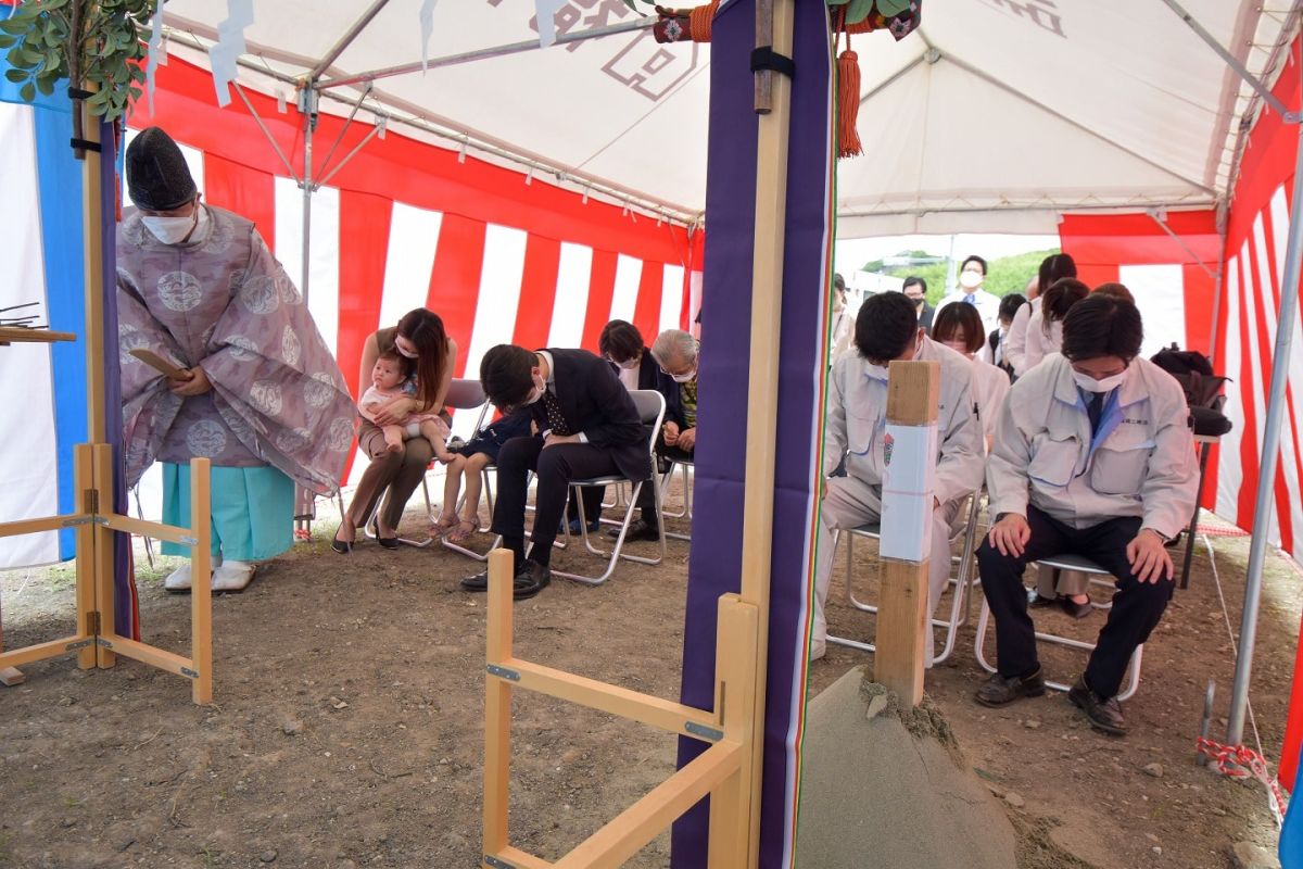 「糟屋郡志免町05」注文住宅現場リポート①【地鎮祭】