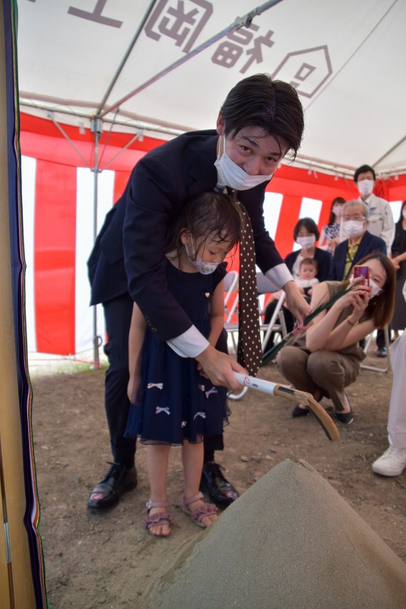 福岡県糟屋郡志免町05　注文住宅建築現場リポート①　～地鎮祭～