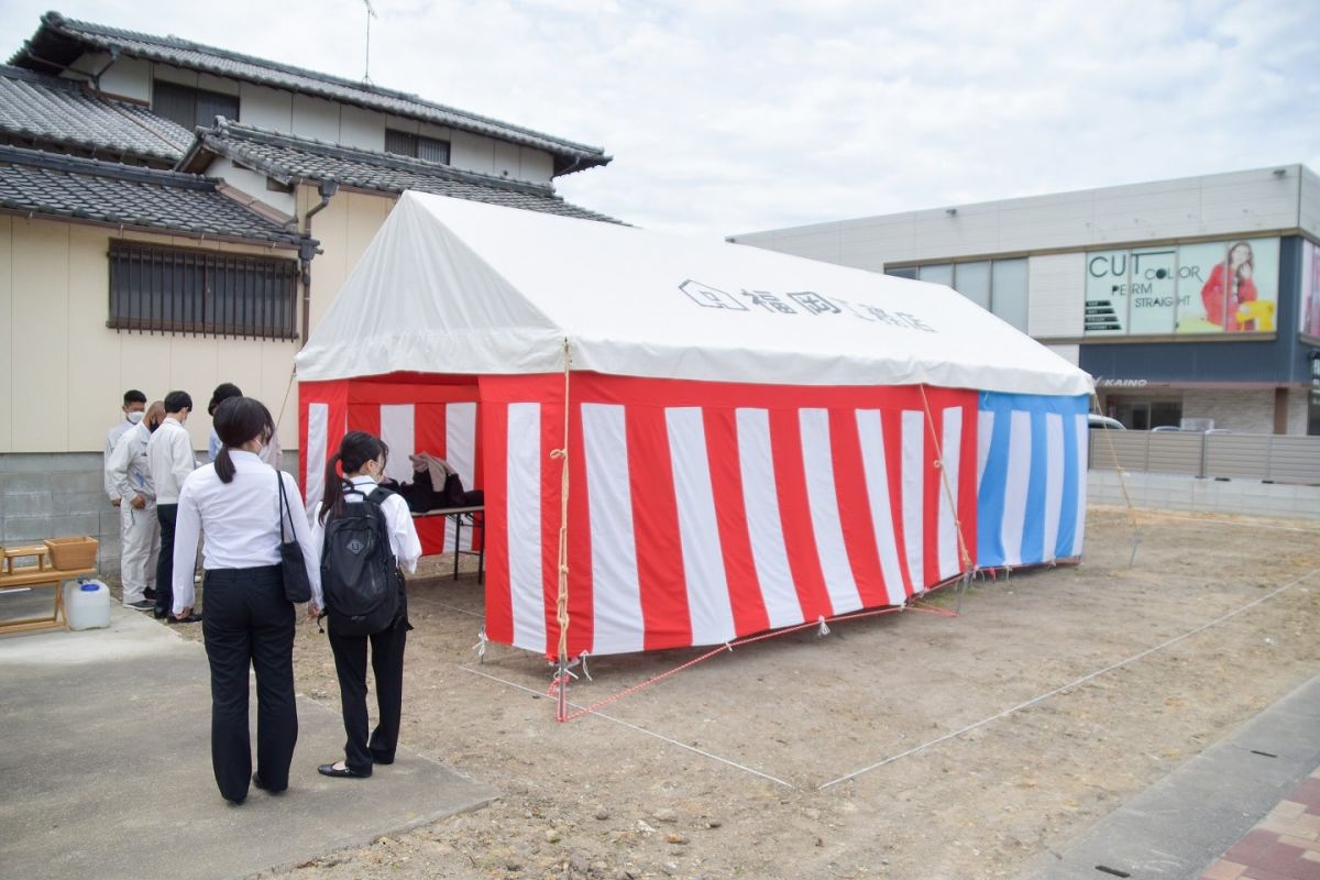 福岡県糟屋郡志免町05　注文住宅建築現場リポート①　～地鎮祭～