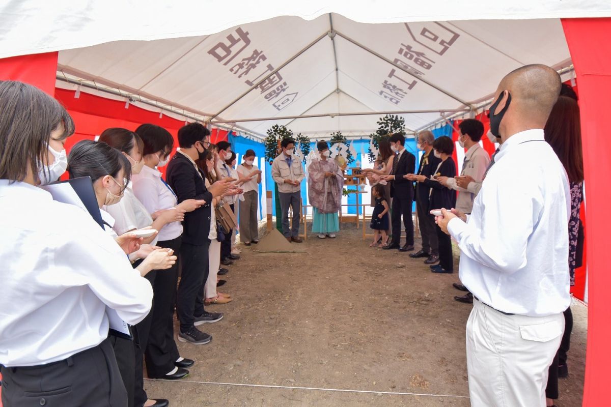 「糟屋郡志免町05」注文住宅現場リポート①【地鎮祭】