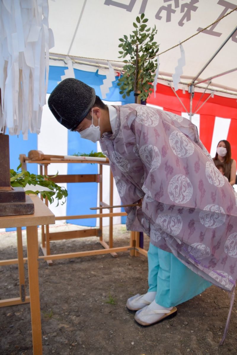 福岡県糟屋郡志免町05　注文住宅建築現場リポート①　～地鎮祭～