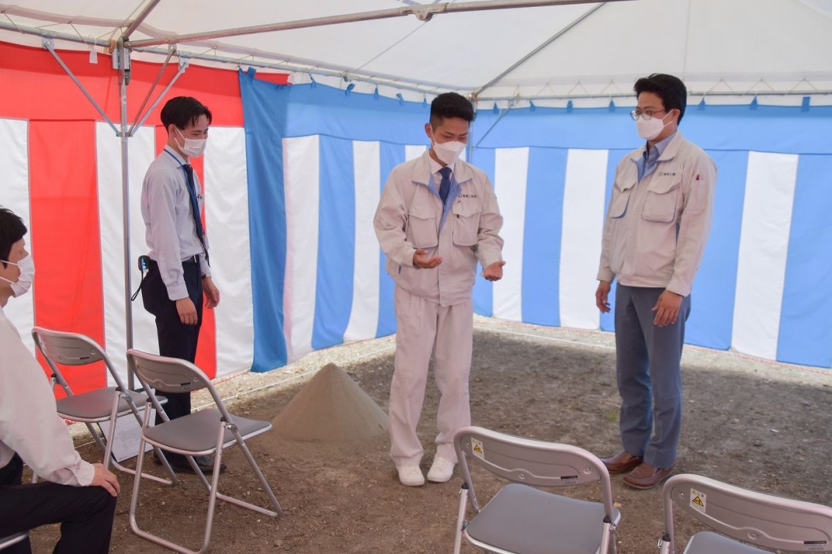 「糟屋郡志免町05」注文住宅現場リポート①【地鎮祭】