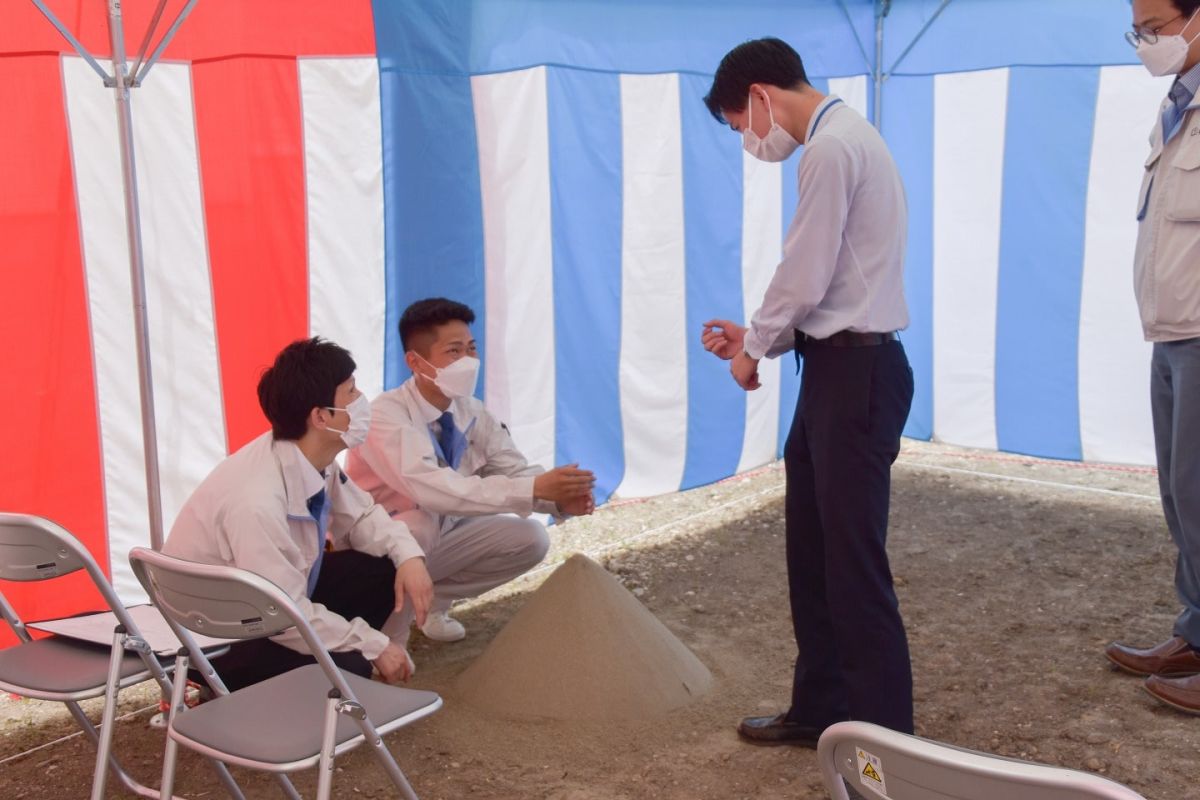 「糟屋郡志免町05」注文住宅現場リポート①【地鎮祭】