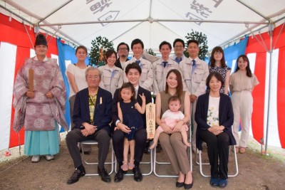 福岡県糟屋郡志免町05　注文住宅建築現場リポート①　～地鎮祭～